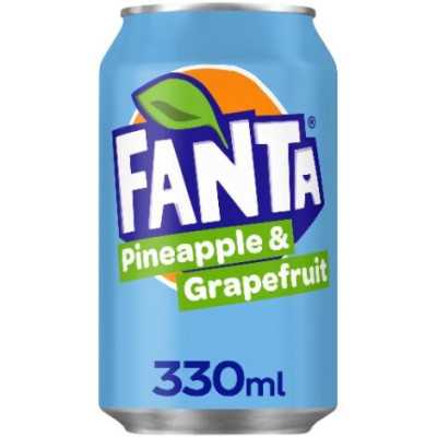 Fanta - Pineapple & Grapefruit (330ml) (UK)