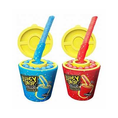 Bazooka - Juicy Drop Gummy Dipperz Strawberry & Raspberry (96g)