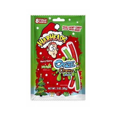 Warheads - Ooze Chews Ropes Merry Cherry & Jolly Apple (85g)