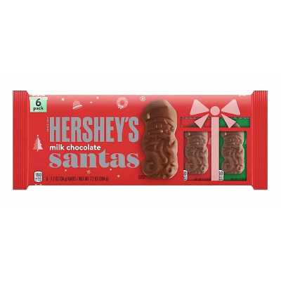 Hershey's - Milk Chocolate Santas 6 Pack (204g)