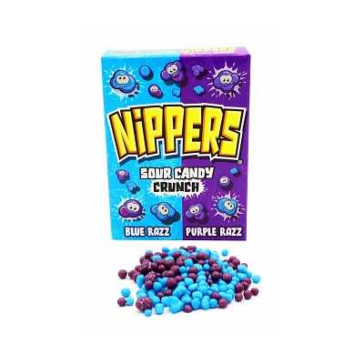 Zed Candy - Nippers Sour Candy Crunch Blue Razz & Purple Razz (50g)