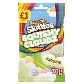 Skittles - Squishy Cloudz Crazy Sours (70g)