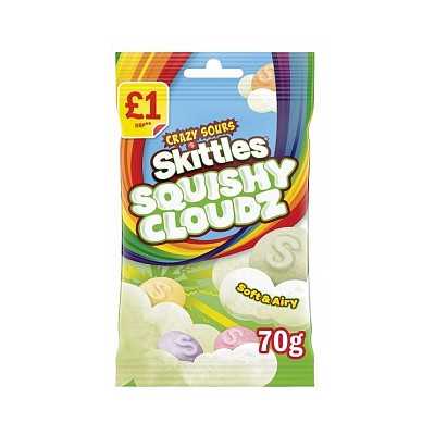 Skittles - Squishy Cloudz Crazy Sours (70g)