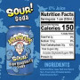 Warheads - Sour Blue Raspberry Soda (330ml)